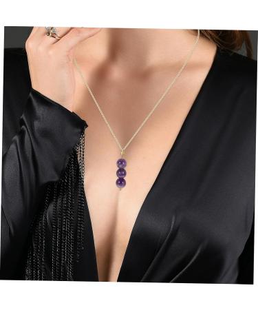 COHEALI Simple Collarbone Pear Exquisite Bead Women Jewelry Neck for Necklace Chine Crystal Charm Chain 0.8X27CM - Buy Online on GoSupps.com