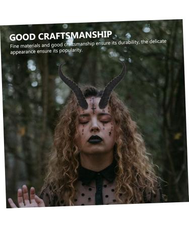 GLSTOY 1 Pair Artificial Sheep Antlers Horns Headband Costume Accessory Halloween Party Cosplay Fancy Dress Gothic Sheep Horn Hair Decor - Buy Online on GoSupps.com