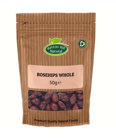 Dried Whole Rosehips 50g by Hatton Hill
