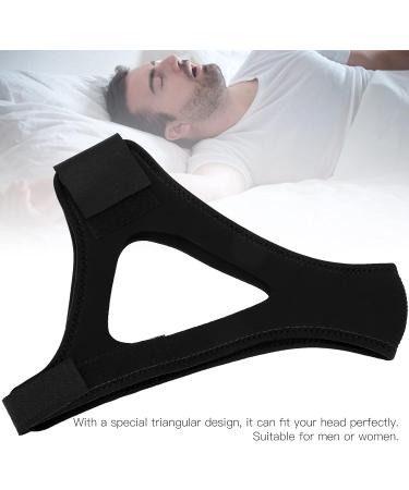 Adjustable Self-Adhesive Anti Snore Chin Strap - Black - Buy Online on GoSupps.com