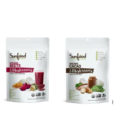 Sunfood Superfoods Organic Beets & Mushrooms 5.31 oz (150.5 g)