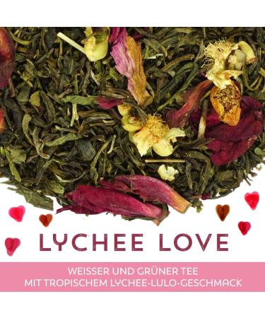 URBANTEADEALERS Lychee Love Flavoured Green/White Tea Blend - 100g | Premium Lychee & Lulo Flavor for Tea Lovers - Buy Online on GoSupps.com
