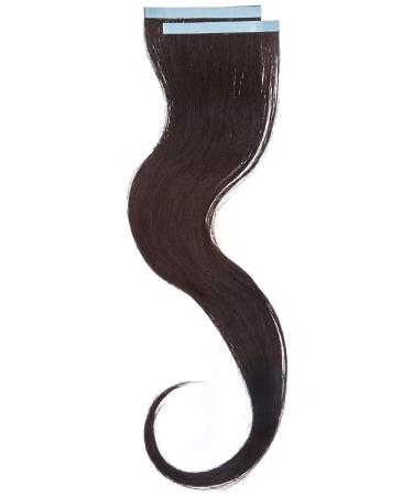 Balmain Tape+Clip Extensions Human Hair 2 Pieces Shade 3 Length 40 Cm 03 Dark Brown 16 inch