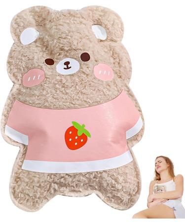 Cute Bear Hot Water Bottle 180ml - Soft Mini Hand Warmer for Home & Office Use | Hot & Cold Compress - Buy Online on GoSupps.com