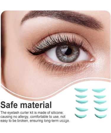 Dajidafu 5 Pairs Lash Curlers Lashes Lift Perming Eyelash Tool Domestic Eyelashes Kit Fashionable for Adults Beautifying Green - Buy Online on GoSupps.com