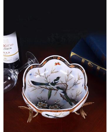 Fruit Bowl Creative Living Room Household Fruit Bowl High-end Ceramic Fruit Plate for Fruit Bread or Decorative Items Kitchenware Fruit Plate - Buy Online on GoSupps.com