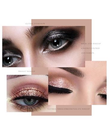 Kyda 6 Colors Metallic Glitter Liquid Eyeshadow Set | Highly Pigmented Waterproof Fast Drying Diamond Shimmer Eyeshadow - Buy Online on GoSupps.com