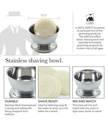 Shop G.B.S Shaving Set - Long Handle Razor Brush Bowl & Natural Soap | Premium Grooming for Men - Buy Online on GoSupps.com