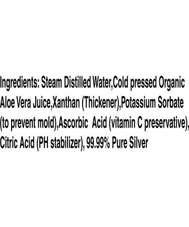 Organic Aloe Vera Colloidal Silver Gel | 100 PPM 99.99% Pure | 4 oz. Jar | Simple Safe Ingredients - Buy Online on GoSupps.com