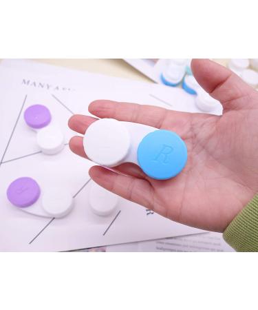 Erewa 12 Pack Contact Lens Case Holder Box Soak Storage Kit - Assorted Colors - Buy Online on GoSupps.com