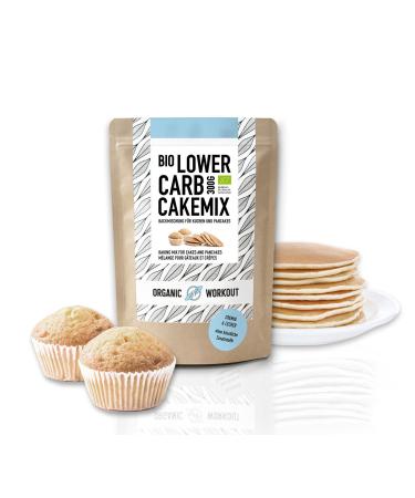 Organic Gluten Free Cake Mix 300g Muffin Pancake Lactose Free Soy-Free Low-Carb Keto Diet Without Added Sugar or Artificial Flavours Organic Workout