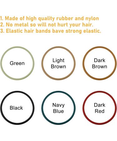 120 PCS Morandi Color Hair Bobbles | Gentle Elastic Hair Bands for Girls and Women - Buy Online on GoSupps.com