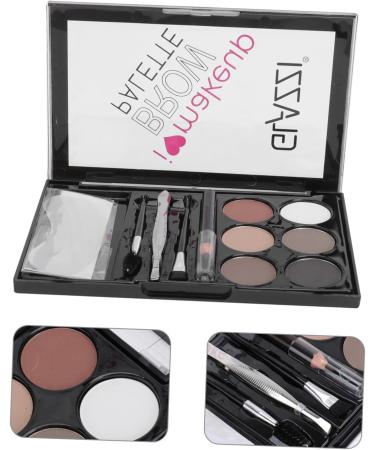 BIUDECO 2 Sets Eyebrow Powder Set Matte and Eye Brow Shaping Kit Cosmetic Supply Lit Abs - Buy Online on GoSupps.com