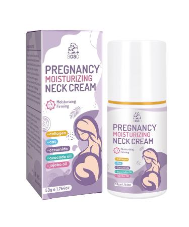 AOAO Pregnancy Anti-Aging Neck Cream Maternity Anti Wrinkle Neck Firming Cream Help Prevent Treat Neck Loose and Fine Lines Vegan Maternity Moisturizing Products and Nursing Safe 50g/1.764oz