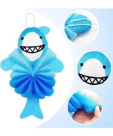 Yeelua Kids Rainbow Cat Shower Puff Loofah Sponge Set - Cute Animal Bath Sponges for Toddlers, Men, and Women - Exfoliating and Cleansing Shower Ball - Buy Online on GoSupps.com