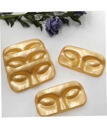 10Pcs Face-Shaped Eyelash Trays Portable Empty Lash Packaging Box for False Eyelashes Durable PVC Storage Care Box Gold - Buy Online on GoSupps.com