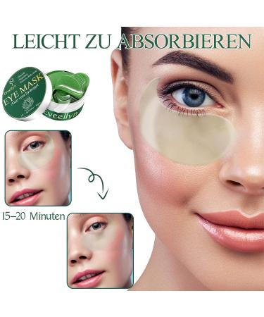 Eveellyn Eye Pads - 60pcs Aloe Vera & Hyaluronic Acid Eye Masks for Dark Circles Wrinkles Puffiness & Tear Bags - Buy Online on GoSupps.com