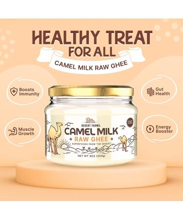 Desert Farms Grass-Fed Camel Ghee Butter (250g) | Keto, Non-GMO, Lactose-Free, Paleo Certified, Organic Ghee - Buy Online on GoSupps.com