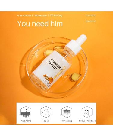 Beslibate 2 Pieces Turmeric Oil 30ml Turmeric Serum Turmeric Power Against Age Spots Natural Turmeric Skin Whitening Oil for Fight Acne Heals Scars Turmeric Skin Care Serum3 1 - Buy Online on GoSupps.com