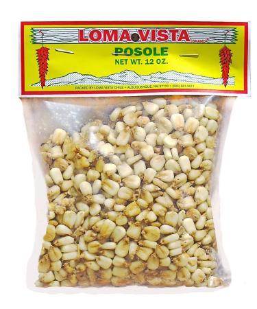Loma Vista Posole (Dried Yellow Hominy Corn), 12 Ounces