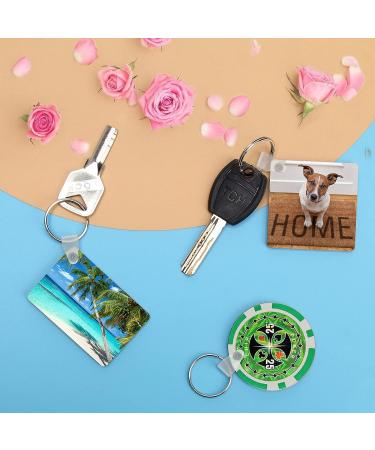 30PCS Coolrunner Sublimation Blank Keychain Set - Double-Sided DIY MDF Keychain (Square, Round, Rectangle) - Buy Online on GoSupps.com