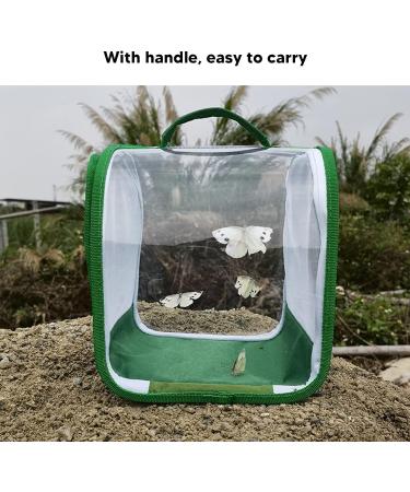 CHICIRIS Butterfly Habitat Pop Up Monarch Butterfly Enclosure Clear Insect Cage Terrarium with Handle 7.9 x 7.9 x 8.9in - Buy Online on GoSupps.com