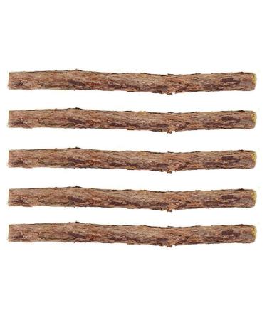 Catnip Silvervine Sticks Cat Treat Matatabi Stick Cat Teeth Cleaning stick Rod with Pure Natural Catnip small animal Molar Toothpaste Stick Pet Cat Dental Treat Chew Toy (Diameter 0.6-1.3cm 5pcs)