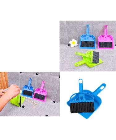 Mini Dustpan Brush Set Portable Plastic Brush Set (blue) used for Cage Cleaning of any Small Animals Guinea pigs Rabbits Hamsters Reptiles & Hedgehogs - Buy Online on GoSupps.com