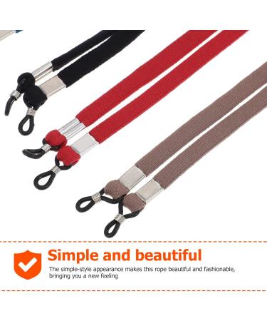 Adjustable Glasses Straps - 4 Pack Anti-Slip Eyewear Bands & Cords for Sports Glasses - Portable Nylon Holders - Buy Online on GoSupps.com