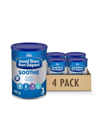 NESTL GOOD START Soothe Baby Formula Powder 0+ Months 942 g Pack of 4