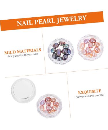 Beatifufu 2 Boxes Nail Pearl Jewelry Nail Accessories Nail Decorations for Nail Art Nail Pearl Decoration Nail Sequins Nail Jewelry Decorative Nail Charms Manicure Pearl Embellishment - Buy Online on GoSupps.com