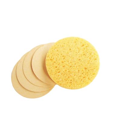 APPEARUS Compressed Natural Cellulose Face Sponges (25 Count) | Made in USA | Facial Cleansing and Exfoliating | Cosmetic Spa Sponges - Yellow - Buy Online on GoSupps.com