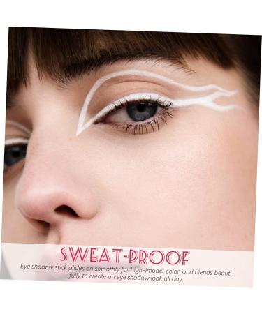 DRESSOOS 5pcs White Lying Silkworm Pen Eyeliner Pencil Eye Shadow Pencils Makeup Pen Brighten Cosmetics Girl - Buy Online on GoSupps.com