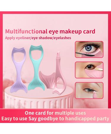 Silicone Winged Stencil Mascara Eyes for Mermaid Reusable Washable And Detachable Eyelash Mascara for Eyelash Mascara Eye Liquid Liner (Green) - Buy Online on GoSupps.com