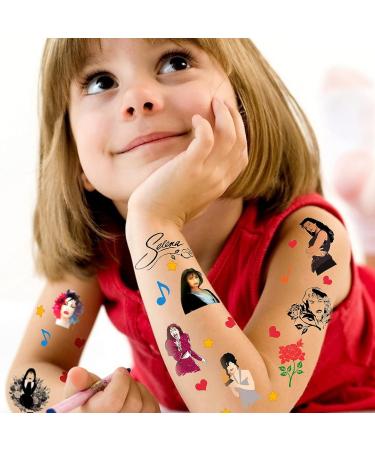 Selena Temporary Tattoos 100Pcs - Singer Inspired Stickers for Girls & Kids Party Decor - Buy Online on GoSupps.com