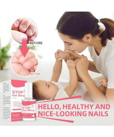 Anti Nail Biting Polish Nail Biting Prevention Stop Deterrent Nail Polish Treatment Clear Nail Polish Stop Nail Biting Nail Varnish For Adults & Children Natural Plant Extract - Buy Online on GoSupps.com