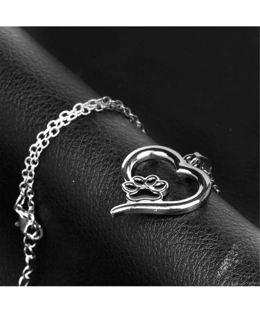 Shop Hmooy Paw Print Necklace - Heartfelt Dog & Cat Jewelry for Animal Lovers | Perfect Gift for Women & Teens - Buy Online on GoSupps.com