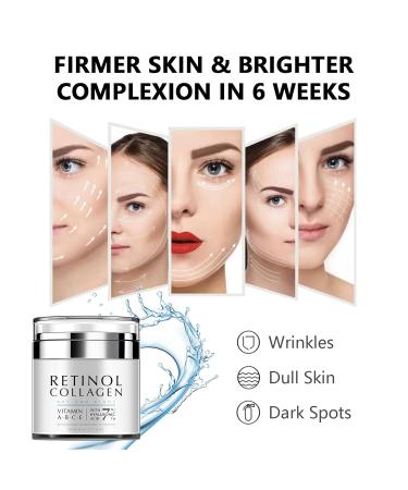 Night Cream Face Moisturizer with Retinol & Niacinamide | Anti-Aging Collagen Cream - 1.7oz Made in USA - Buy Online on GoSupps.com