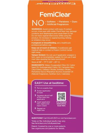 FemiClear YeastClear Cream - Fast-Acting Natural Relief for Discharge | Gynecologist Tested 0.5oz - Buy Online on GoSupps.com