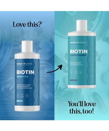 Maple Holistics Volumizing Biotin Shampoo for Thinning Hair Thickening Shampoo for Men and Women with Rosemary Essential Oil - 8 Fl Oz - Buy Online on GoSupps.com