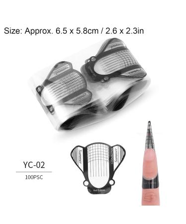 500 Pieces Nail Art Forms & Accessories | Self-Adhesive French Nail Extension Stickers - Fiberglass & Silk PVC Decals - Buy Online on GoSupps.com