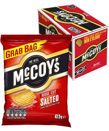 McCoy's Ridge Cut Crisps 36x45g (Salted)