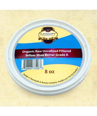 Authentic Organic African Shea Butter - Filtered & Creamy 8 Oz | Premium Skin Moisturizer for All Skin Types - Buy Online on GoSupps.com