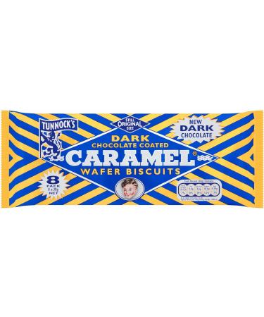 Tunnock's Dark Caramel Wafer Biscuits 8x30g (4 Pack Bundle) - Buy Online on GoSupps.com