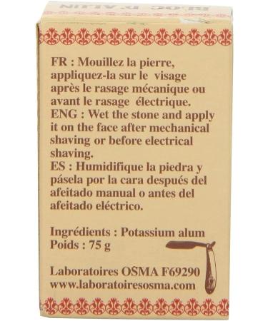 Osma Laboratoires Alum Block 75g - Pack of 5 | Soothes Shaving Irritation - Buy Online on GoSupps.com