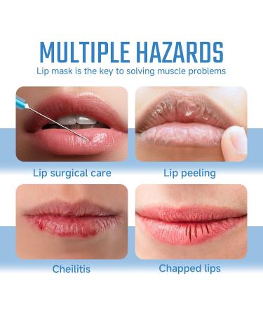 Collagen Lip Mask Pink Moisturizing Lip Patch Natural Collagen Lip Mask Overnight Anti-Aging And Anti-Chapped Reduce Lip Lines Under Lip Patches - Upgrade Lip Gel Pads (2pcs Blue) 2pcs Blue - Buy Online on GoSupps.com