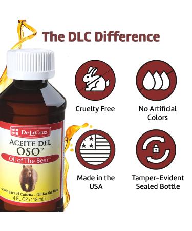 De La Cruz Oil of the Bear Beard Oil for Men - Grooming Brillantine for Hair, Mustache, and Beard - Buy Online on GoSupps.com