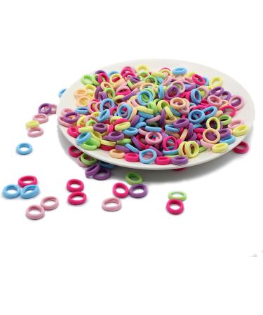 100 PCS Colored Baby Hair Bands | Soft Elastic Hair Ties for Toddler Girls | Ponytail Holders - Buy Online on GoSupps.com