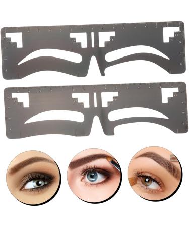 FOMIYES 4 Pcs Eyebrow Ruler Ink Stamps Eyebrow Shaping Stencil Tool Fake Brow Shaping Ruler Labeling Balance - Buy Online on GoSupps.com