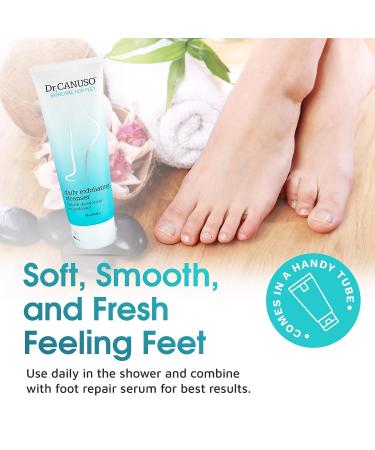 Daily Exfoliating Foot Scrub - Feet Care Deodorizer for Rough Heels & Cracked Skin - Buy Online on GoSupps.com